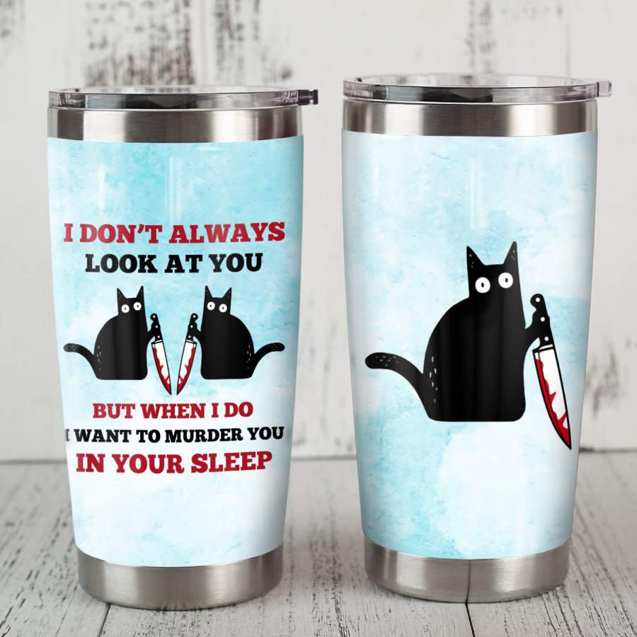 Black Cat Steel Tumbler MR1703 68O31