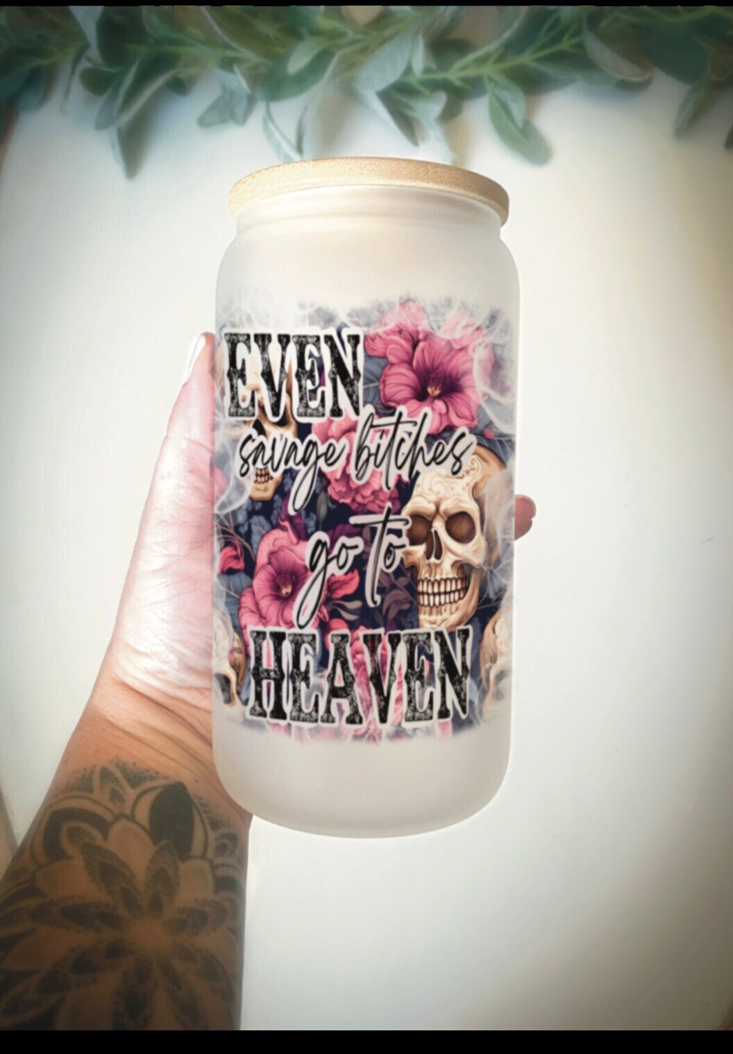 Even savage bitches go to heaven- Jelly Roll tumbler/ County music cup/ country music tumbler/ Jelly Roll