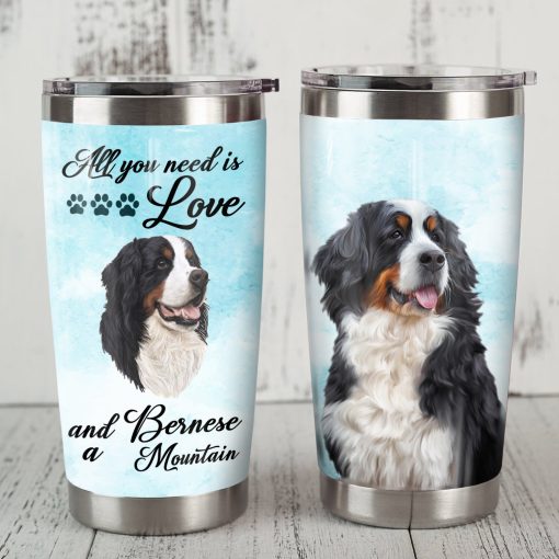 Bernese Mountain Dog Steel Tumbler, Gift For Mother, Birthday Gift Ideas For Mom, Gifts For Grandma, Gift Ideas For Wife, Dad Day Gifts