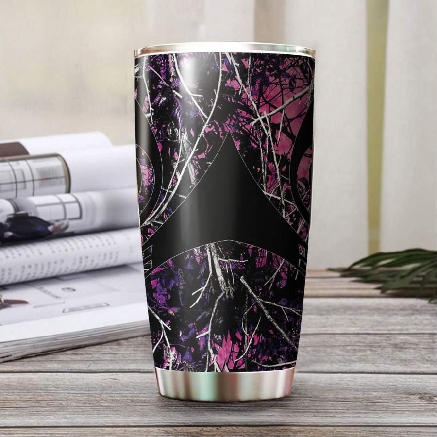 Deer Hunting Camo Stainless Steel Tumbler