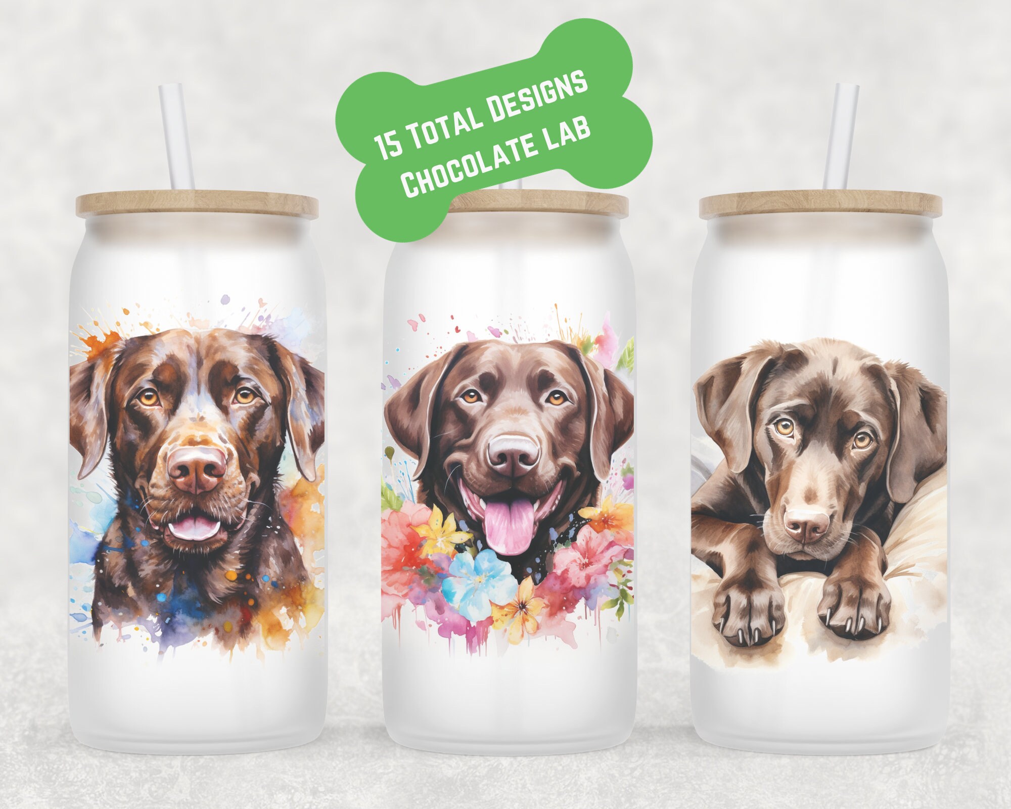 Chocolate Lab Beer Can Glass | Dog Mom Gift | Chocolate Lab Mug | Lab Coffee Cup | Fur Mom Coffee Mug | Labrardor Mug | Glass Coffee Cup