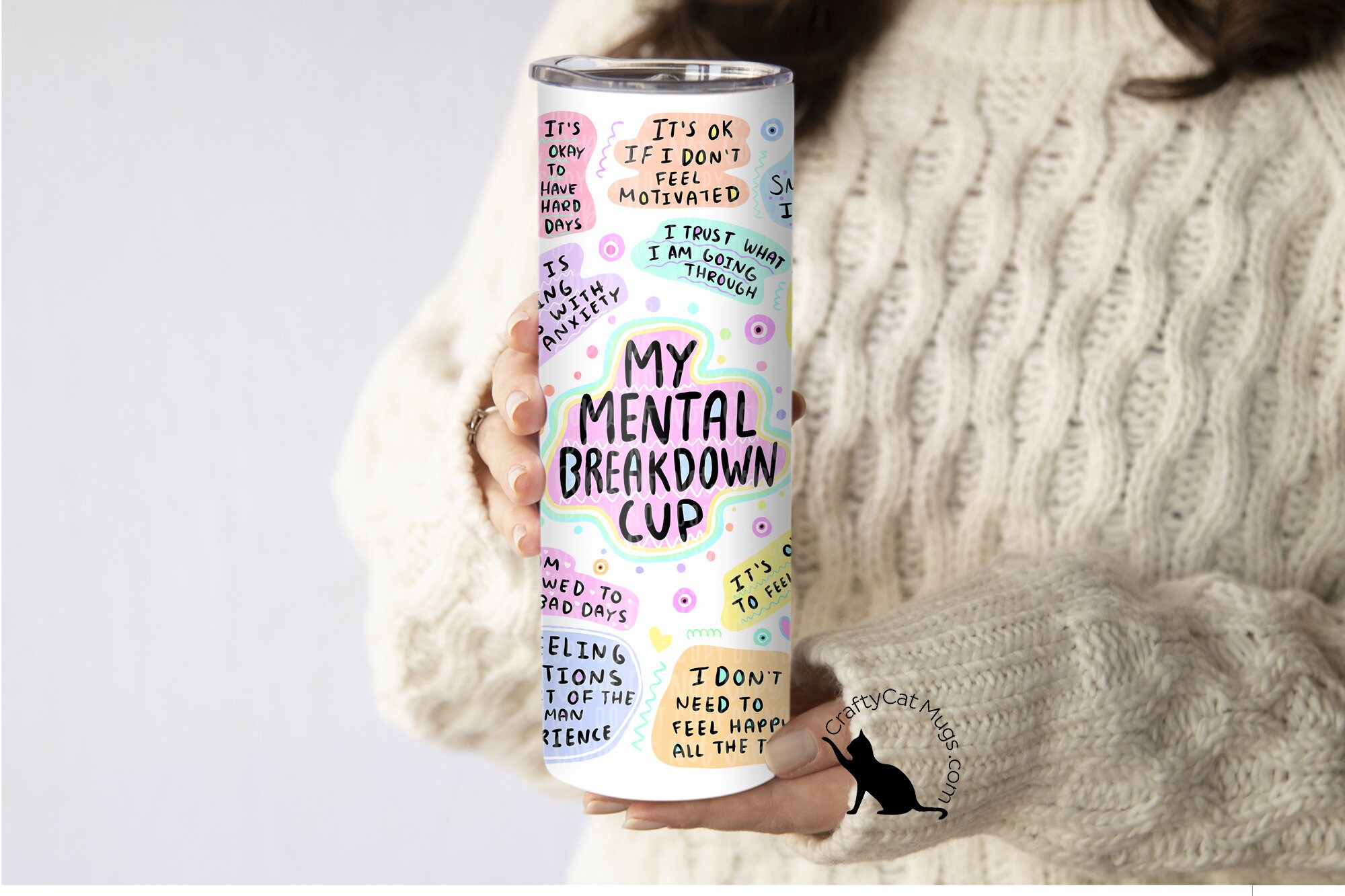 My Mental Breakdown Tumbler | Self Love Tumbler | Anxiety Tumbler | Affirmations