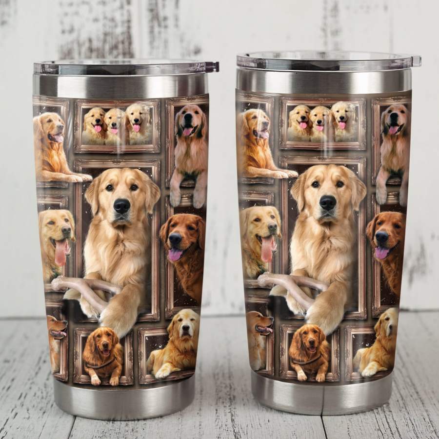 Golden Retriever Dog Steel Tumbler MR0901 68O49