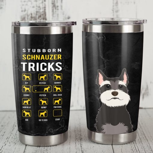 Schnauzer Dog Steel Tumbler, Good Gifts For Mom, Personalized Fathers Day Gifts, Dad Day Gifts, Gifts For New Moms, Mom Christmas Gifts