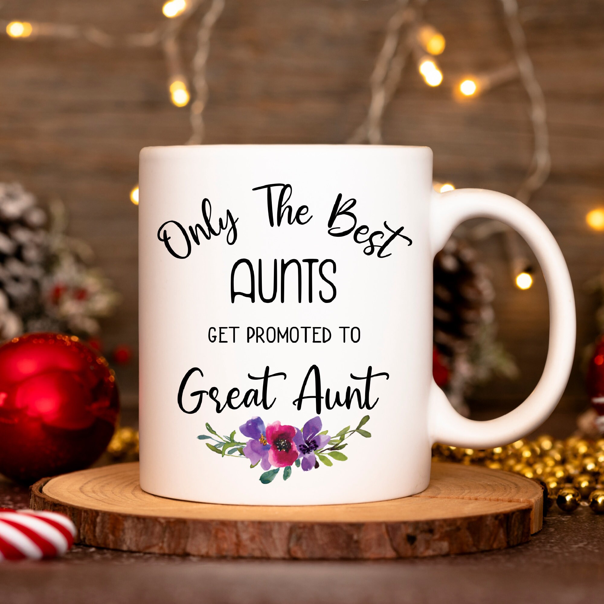 Aunts promoted to great aunt Coffee Mug, Baby Announcement