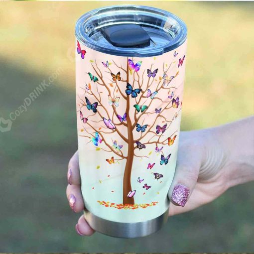 Tree For Butterflies Stainless Steel Tumbler