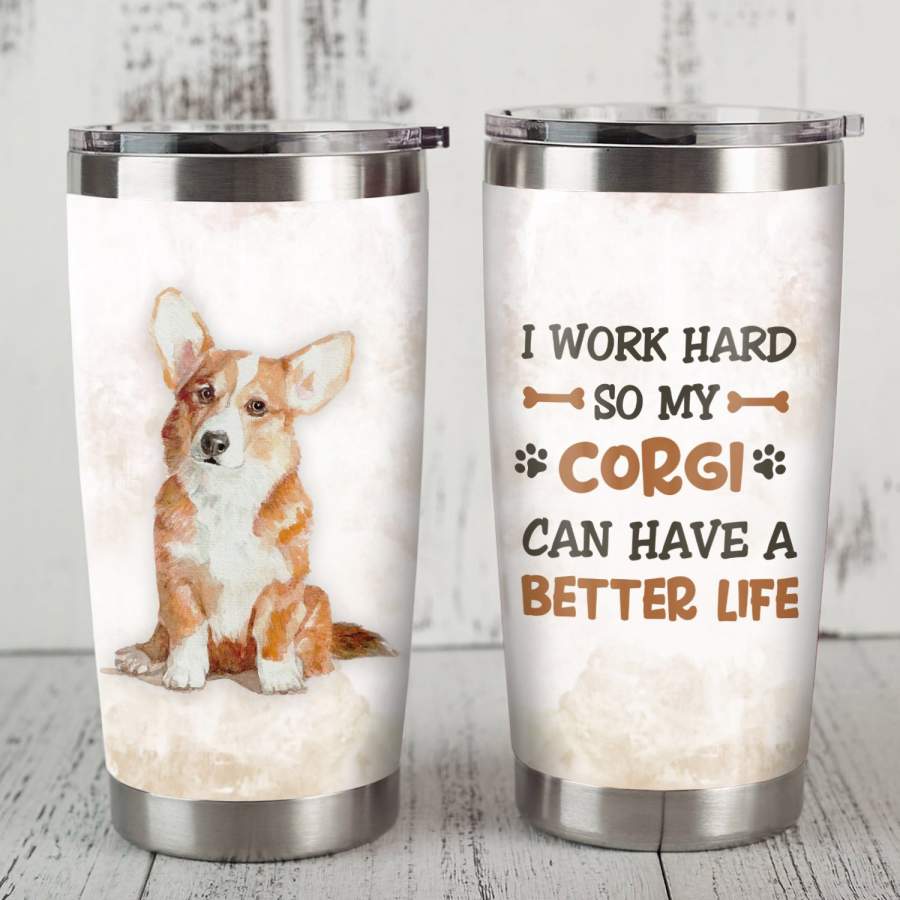 Corgi Dog Steel Tumbler FB0305 71O33