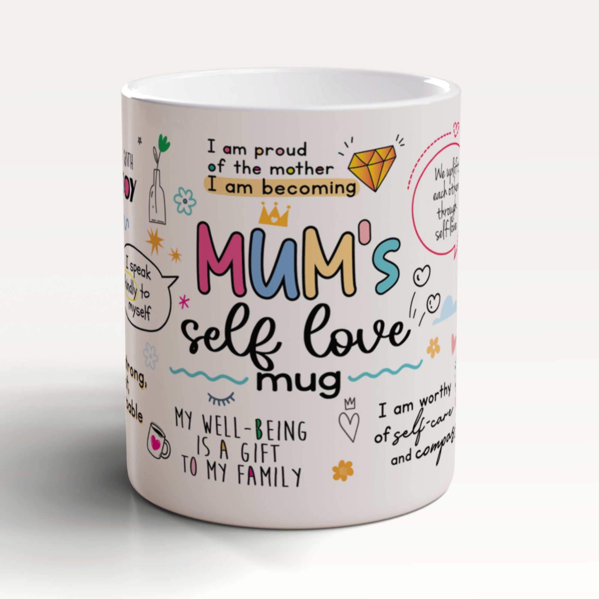 Mum’s Self Love Mug, Mum Mug, Mum Coffee Mug, Mum Coffee Cup, Mum Birthday Gift, Gift For Mum, Affirmation Mug