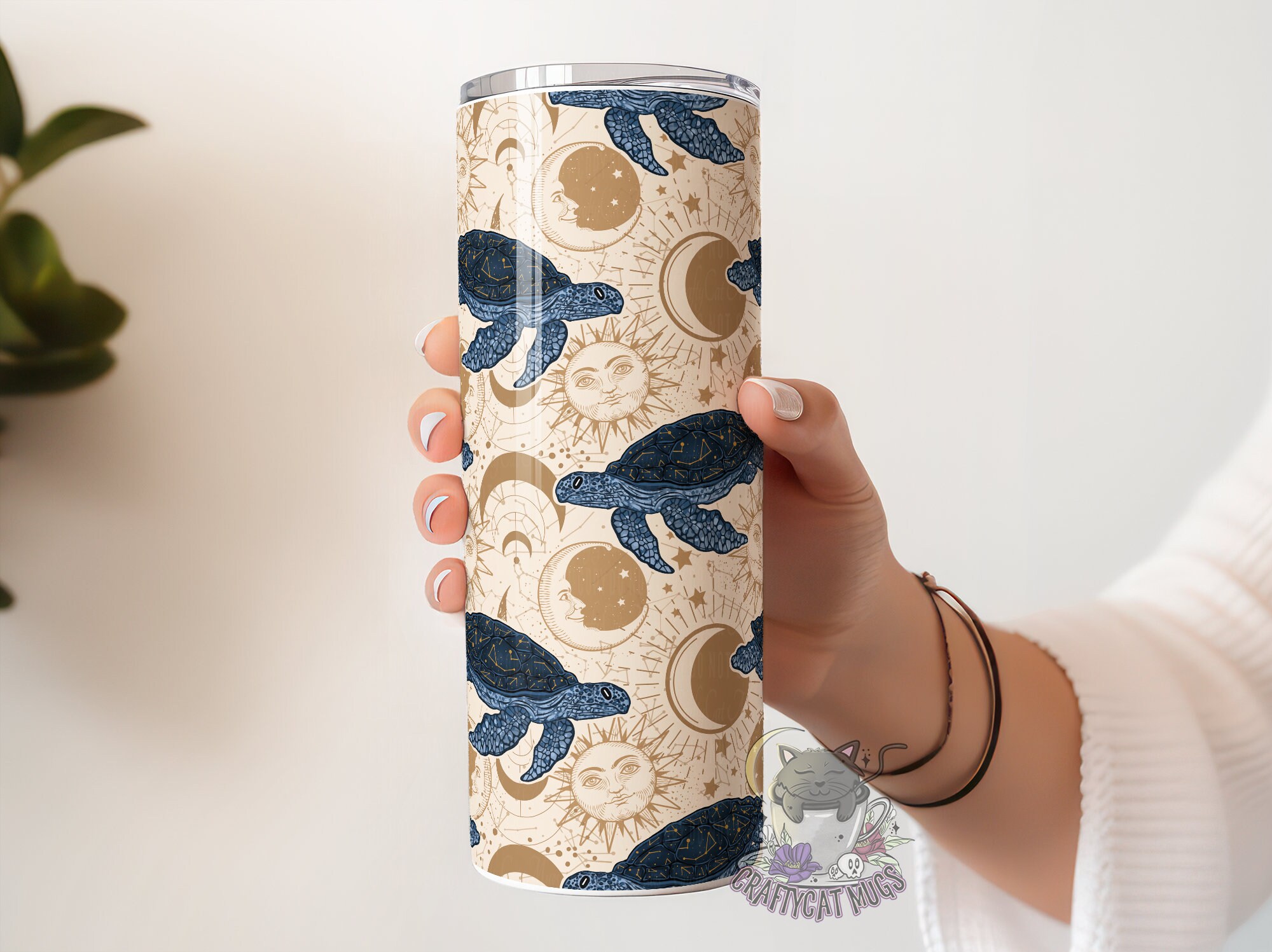 Beautiful Turtle Celestial Scene Tumbler | Celestial Tumbler | Turtle Cup