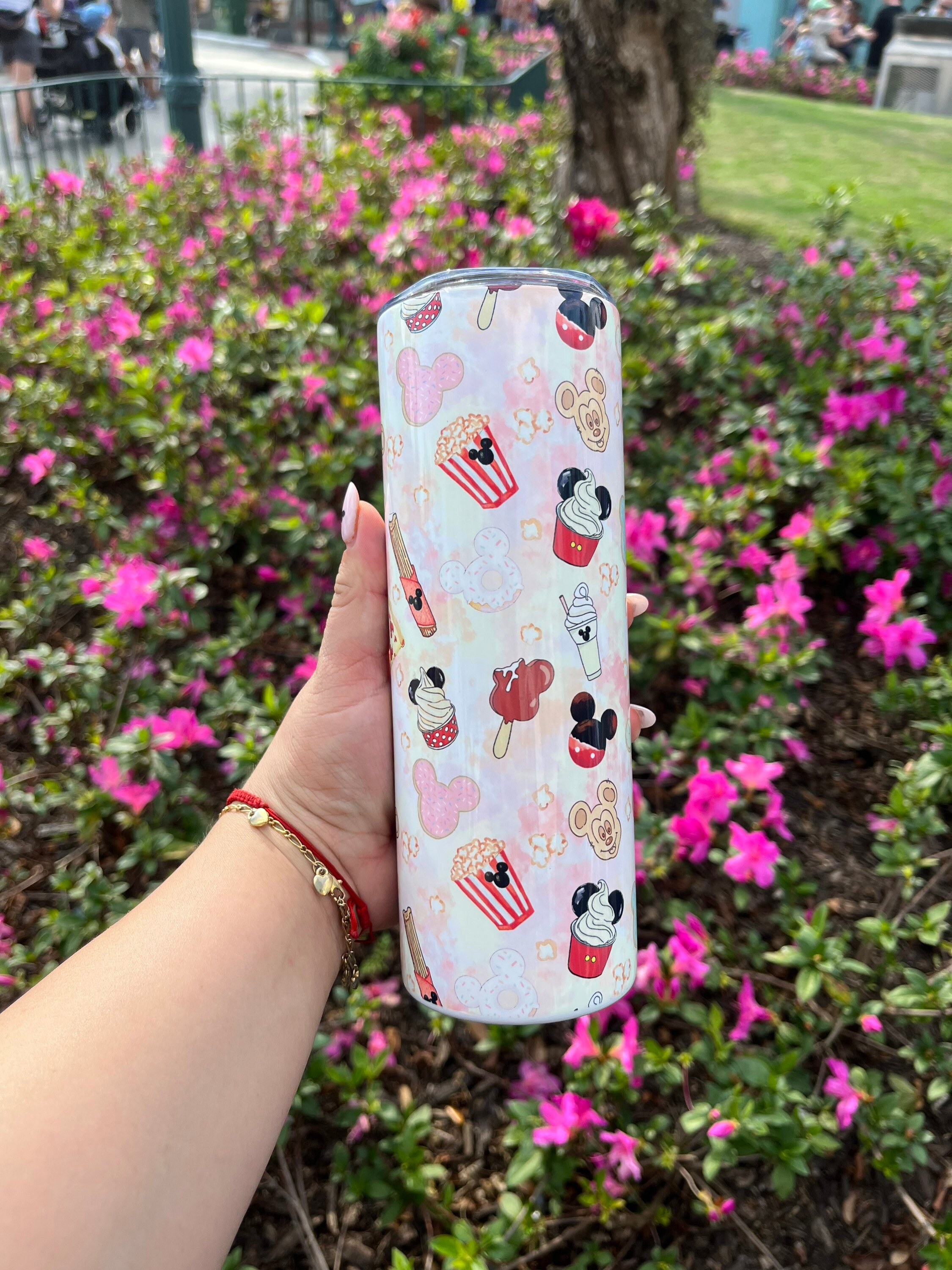 Snack park snacks tumbler, Custom tumbler, disney inspired tumbler