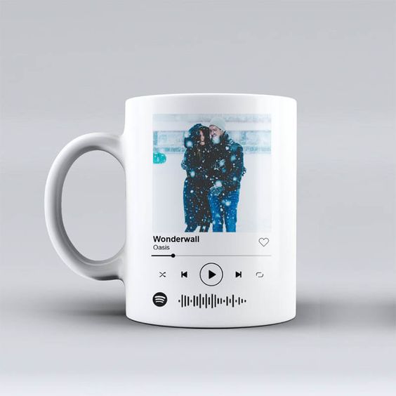 Taza Personalizada con Canción de Spotify Custom Mug