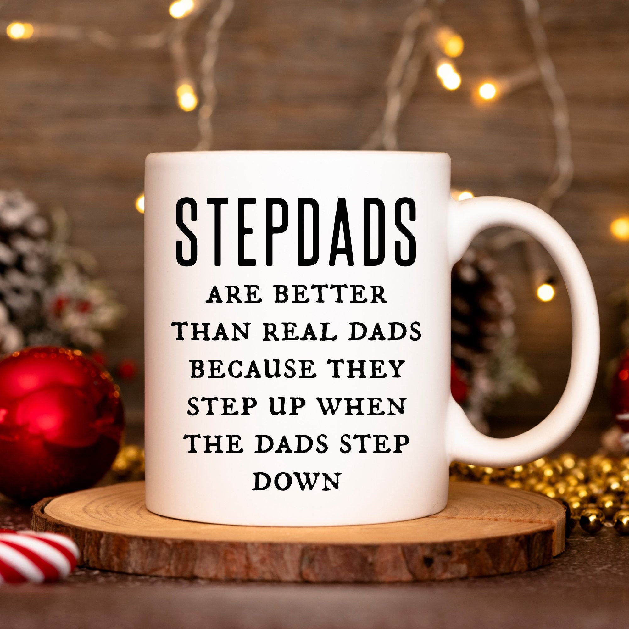 Step Dad Mug New Step Dad Gift From Wife Stepdad Fathers Day Gift Stepdad First Father’s Day Mug Bonus Dad Adoptive Dad Foster Dad Gift