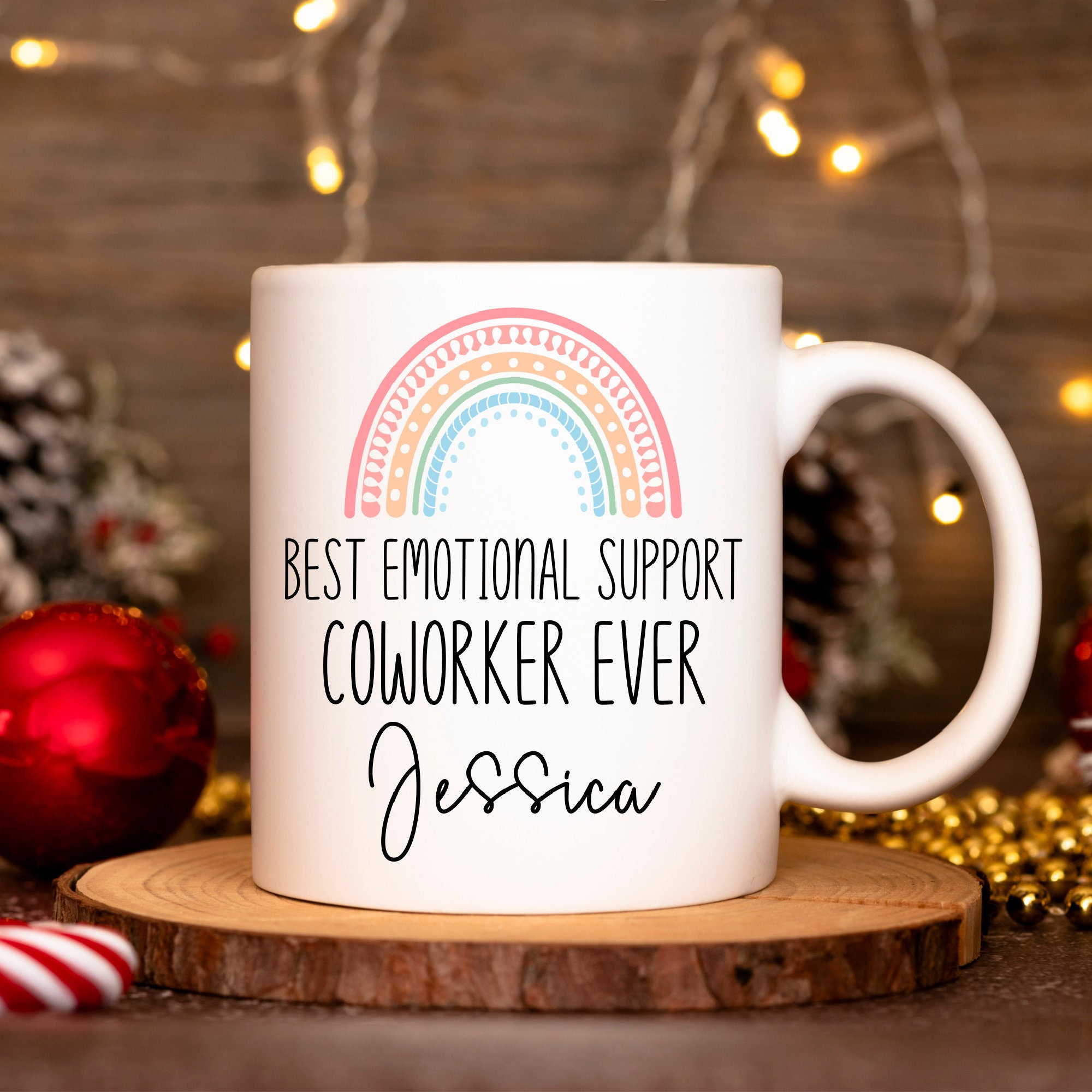 Emotional Support Coworker Mug, Coworker Gift, Coworker Leaving Gift, Work Wife Mug, Coworker Birthday Gift, Best Coworker Gift, Work Bestie