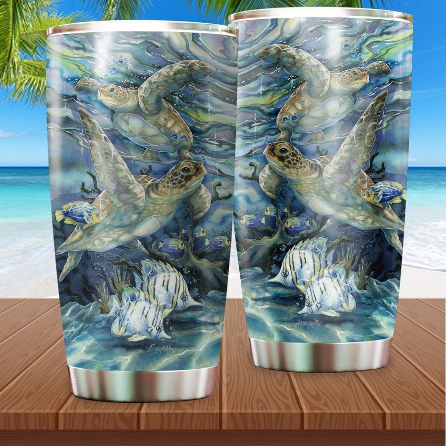 Sea Turtle Stainless Steel Insulated Tumbler Cups