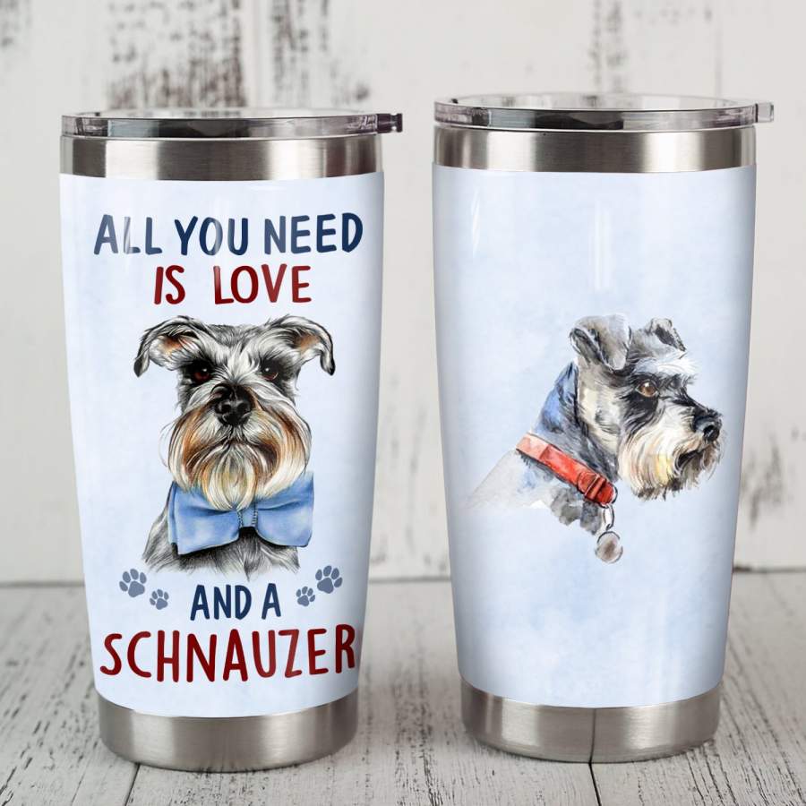 Schnauzer Dog Steel Tumbler MR1002 68O56