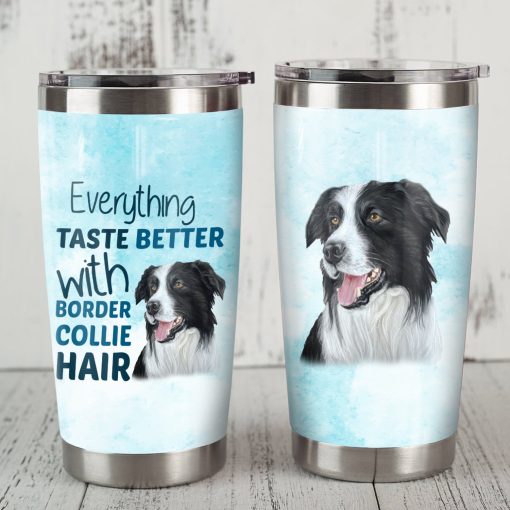 Border Collie Dog Steel Tumbler, Gift For Best Friend, Valentines Day Gifts For Him, Gifts To Grandpa, Gift Ideas For Wife, Gifts For New Moms