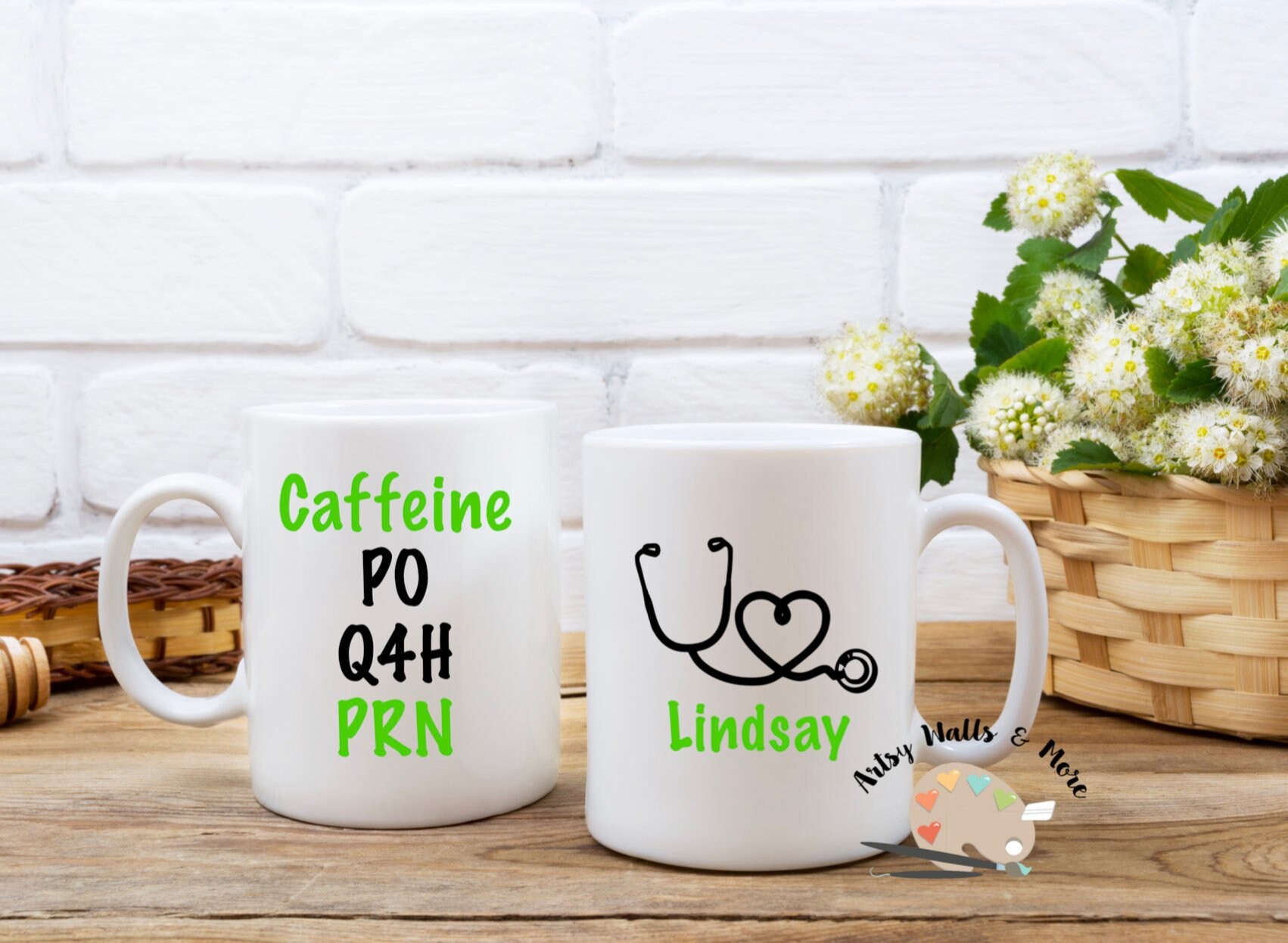 Nurse coffee cup mug PO Q4H PRN Nursing School gift Nurse graduation gift Caffeine every 4 hours as needed Nurse gift Medical doctor gift