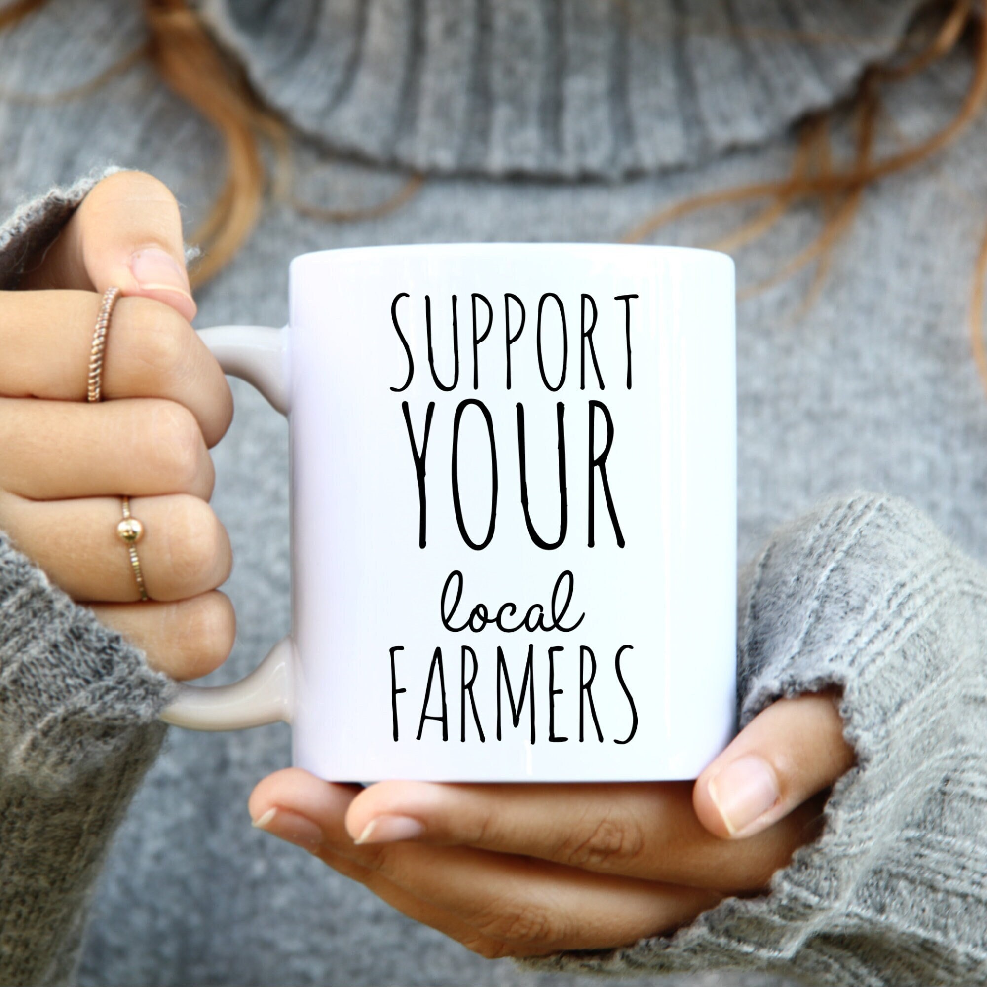 Support Your Local Farmers, Farmer Gifts, Farmer Mugs, Best Farmer Birthday Gift Ideas, Local Farmer Gift, Local Farmer Mug