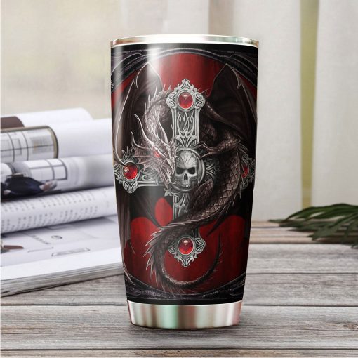 Beautiful Dragon Stainless Steel Tumbler, Mother’S Day Ideas, Birthday Gift For Wife, Gift For Husband, 60Th Birthday Ideas, New Dad Gifts