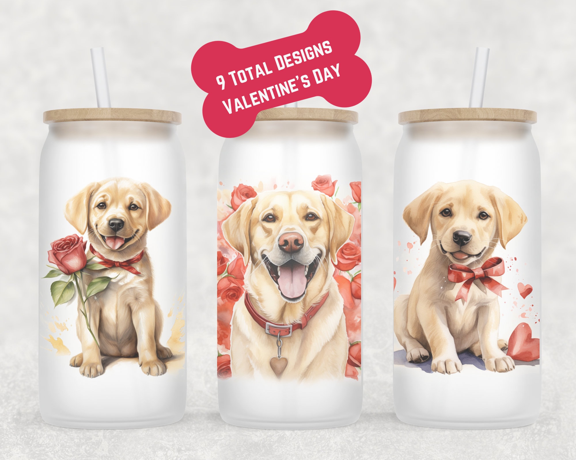 Yellow Lab Beer Can Glass | Dog Mom Gift | Yellow Lab Mug | Lab Coffee Cup | Labrador Valentine’s Gift | Labrardor Mug | Glass Coffee Cup