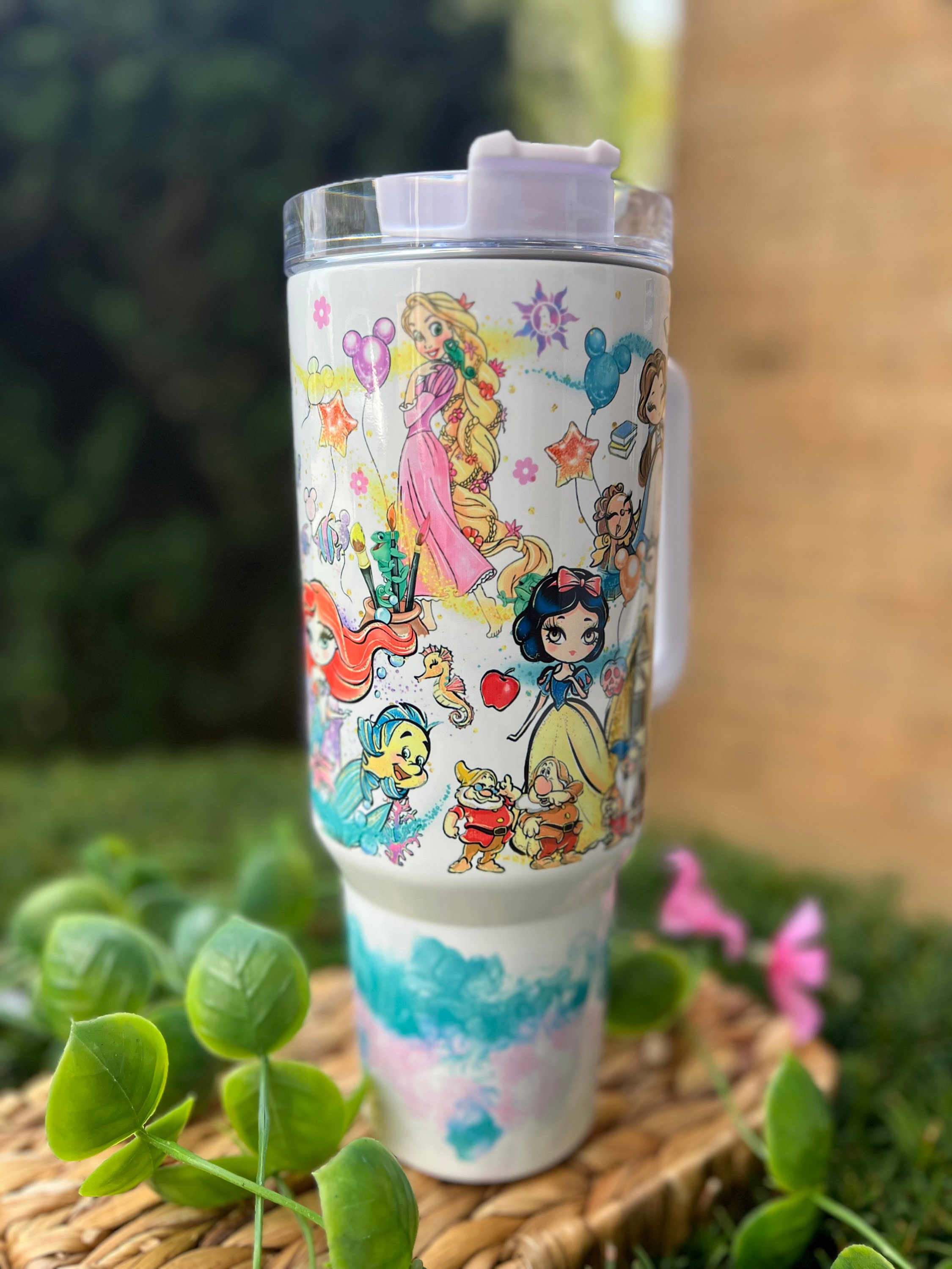 Princesses 40oz Tumbler| Sublimation| Dupe | custom-made| tumbler| Gift| girly| Princess