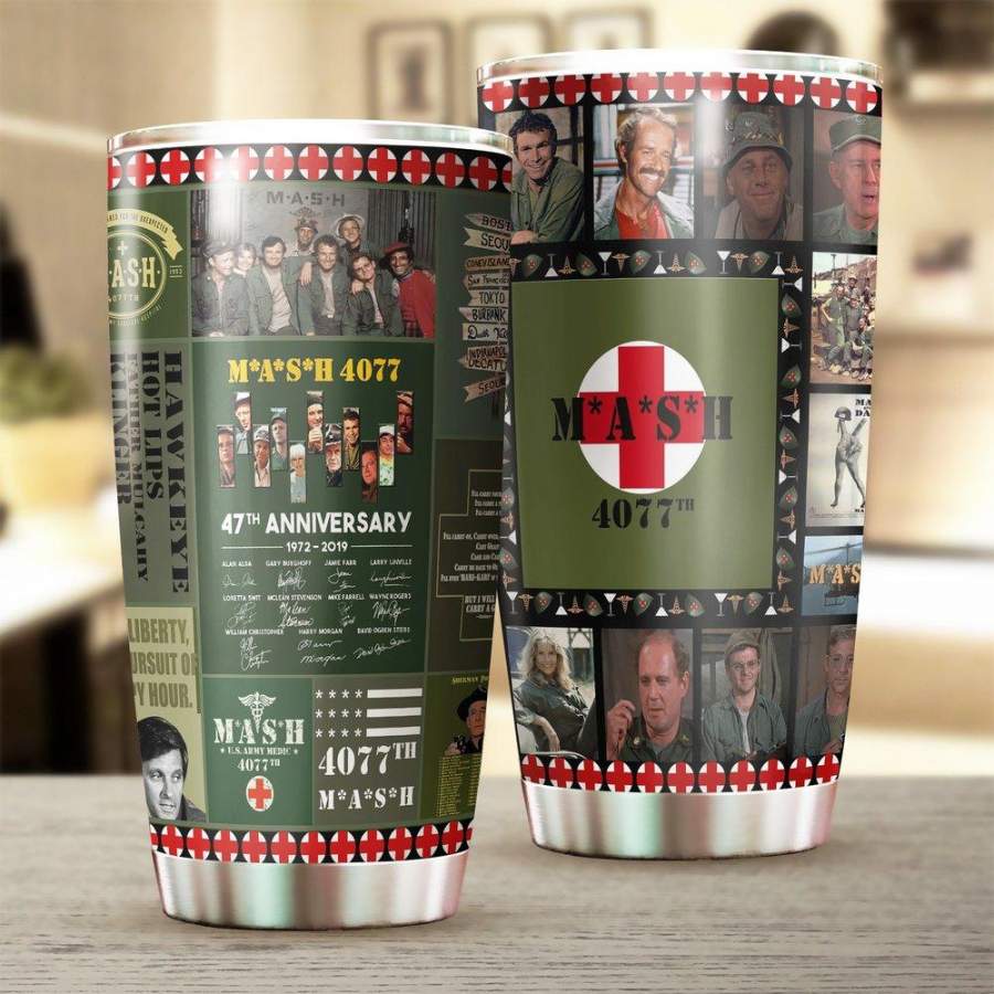 [Stainless Steel Tumbler 20 Oz] M*A*S*H Stainless Steel Tumbler, M*A*S*H Stainless Steel Mug Movie
