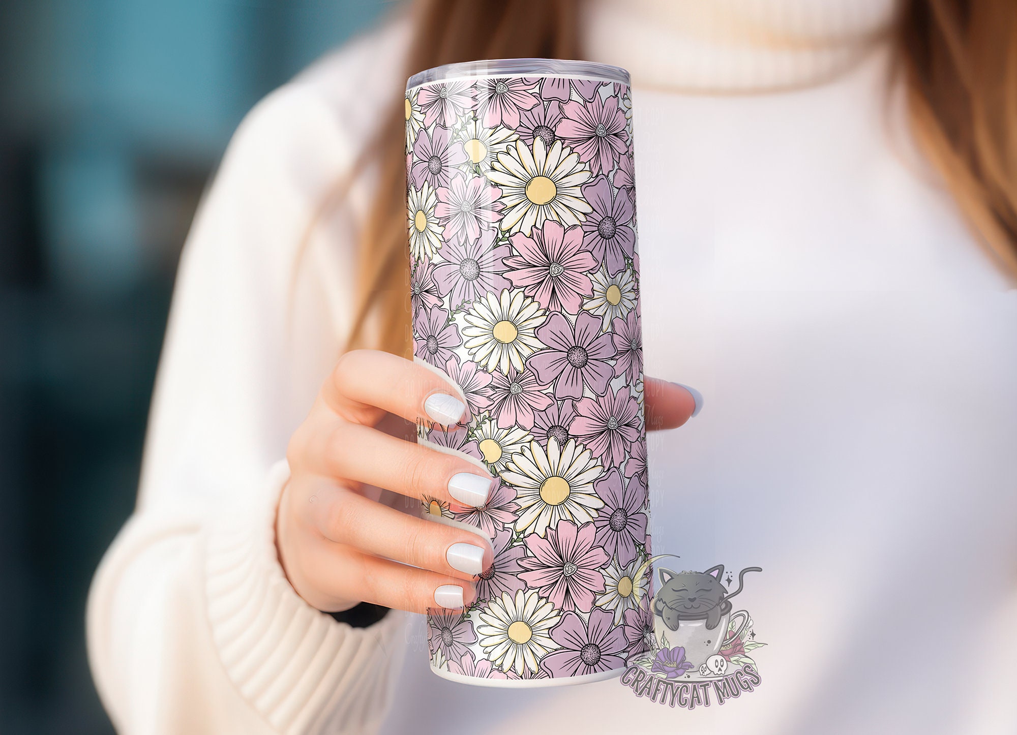 Wildflowers Tumbler | Floral Tumbler | Flower Cup