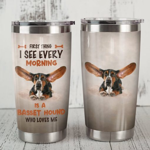 Basset Hound Dog Steel Tumbler, Gift For Grandparent, Good Mother Day Gifts, Dad Day Gifts, Gifts For Dad, Gift Ideas For Mom, Mom Christmas Gifts