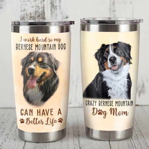 Bernese Mountain Dog Steel Tumbler, Father’S Day Gifts, Boyfriend Valentines Day Gifts, Mother’S Day Gifts, Birthday Gift Ideas, 60Th Birthday Ideas