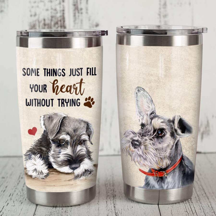 Schnauzer Dog Steel Tumbler JR3102 81O34