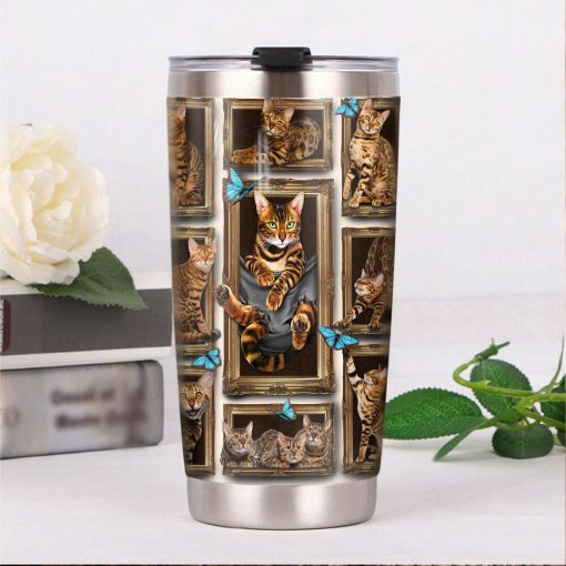 Bengal Cat Steel Tumbler, Gift For Husband, Birthday Gifts For Him, Mother’S Day Gifts, Birthday Gift Ideas, Gift For Friend, Gifts For Mom