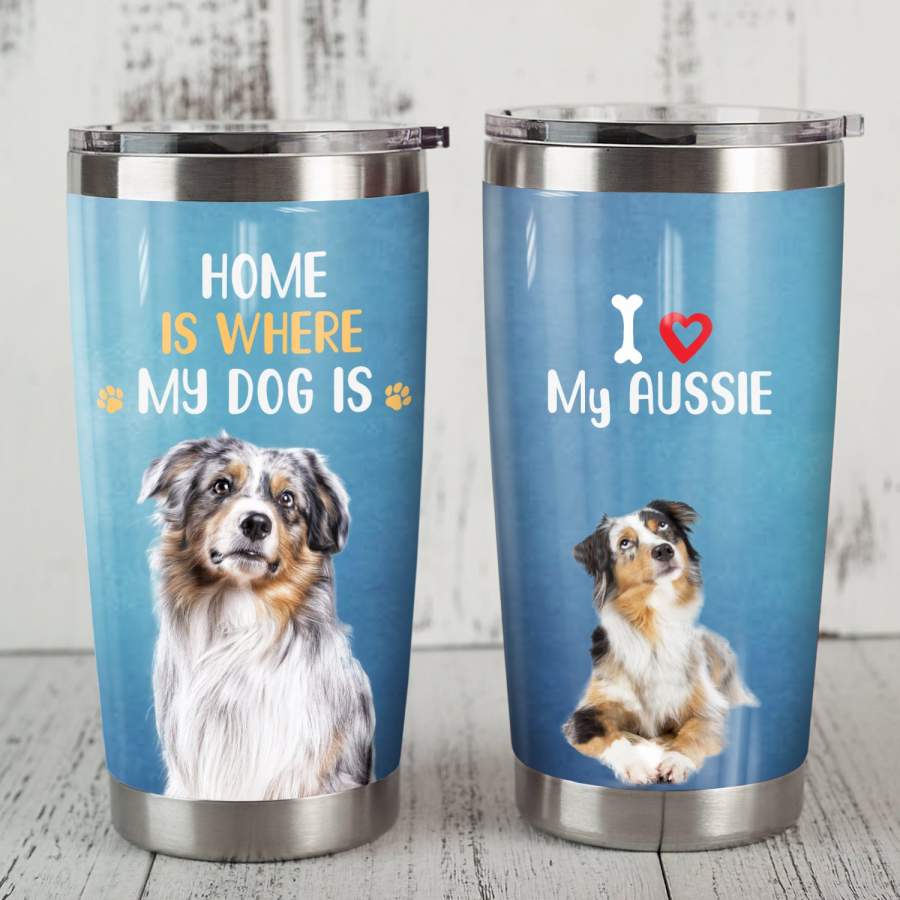 Australian Sheperd Dog Steel Tumbler MR0709 69O56