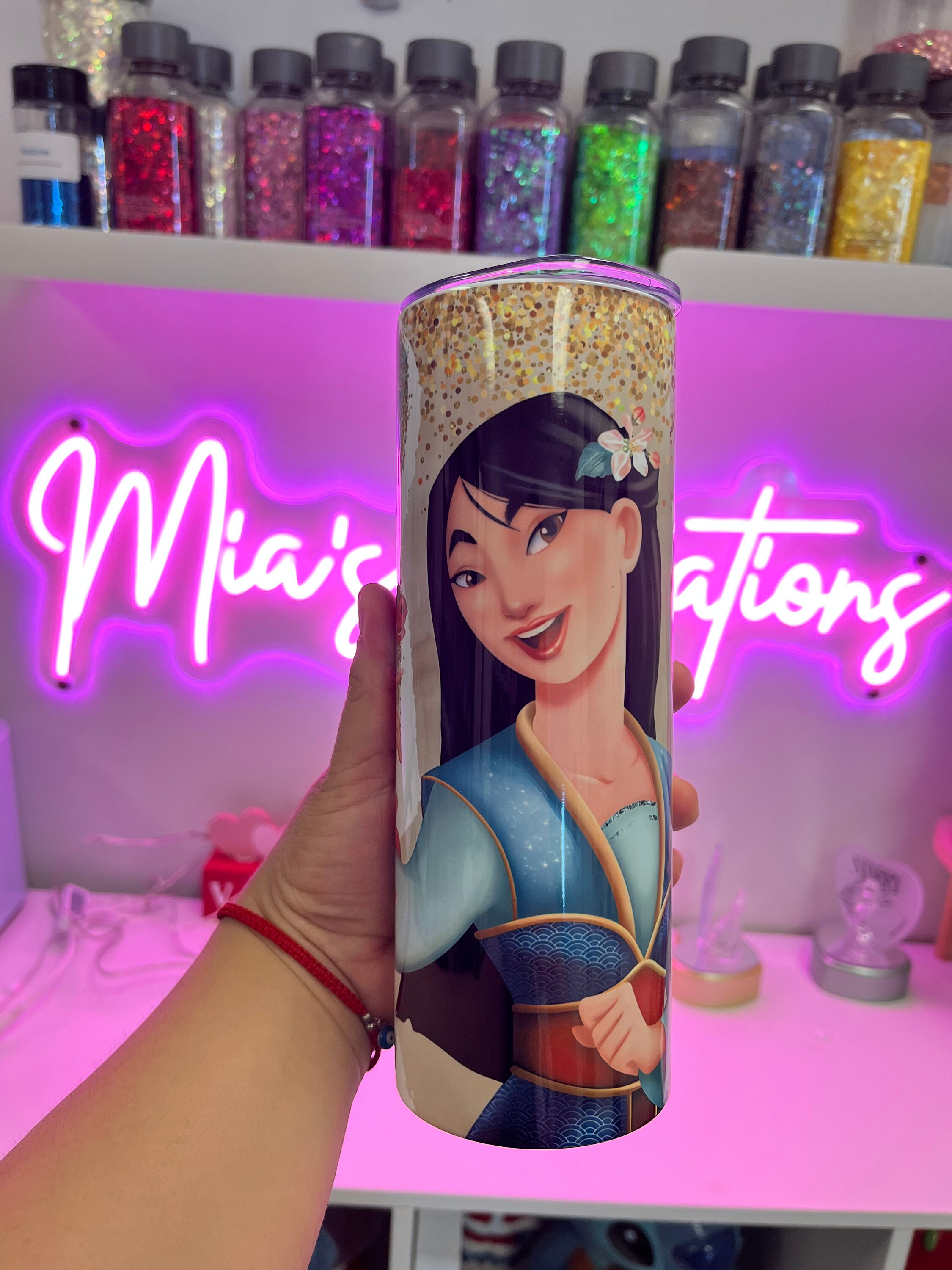 Mulan custom tumbler, Mulan tumbler