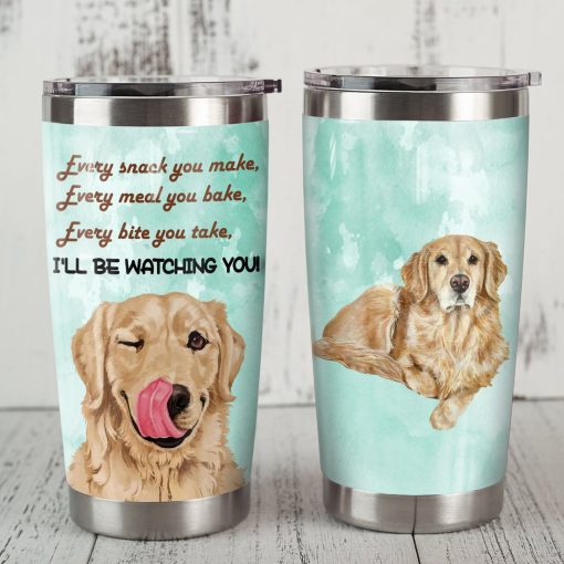 Golden Retriever Dog Steel Tumbler, Gifts For Grandma, Birthday Gift Ideas For Mom, Mother’S Day Gifts, Gift For Parent, Gifts For Mom