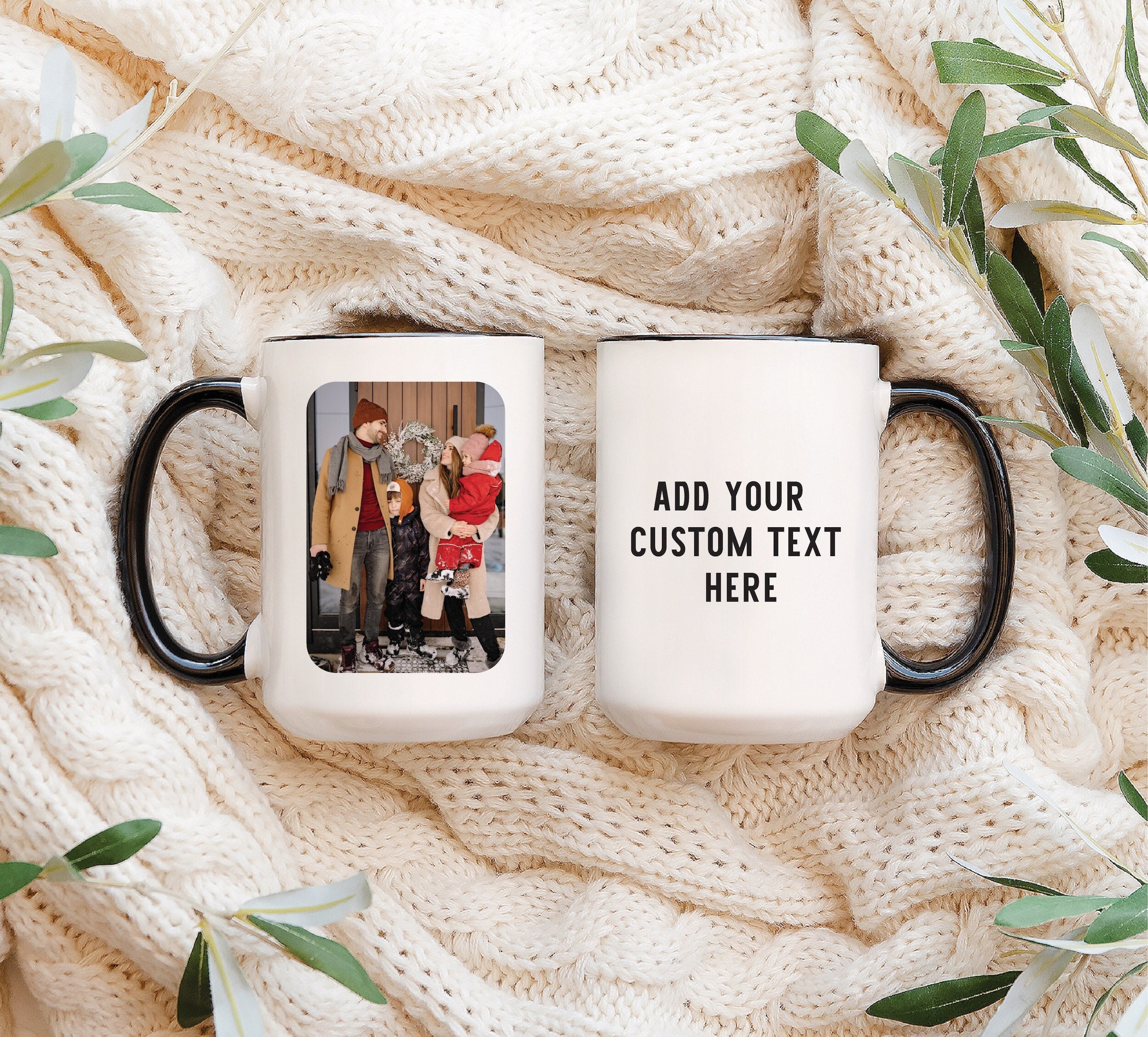 Photo mug, Custom Text mug, Design your own Mug, Father’s day gift, Gift for Dad, Logo Mug, Couple Mug, Personalized photo mug, husband mug