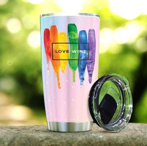 Love Wins Stainless Steel Tumbler