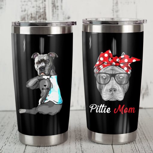 Pitbull Dog Steel Tumbler, Birthday Gift, Birthday Gifts For Dad, Gifts For Mom, 60Th Birthday Ideas, Good Gifts For Mom, Gift For Wife