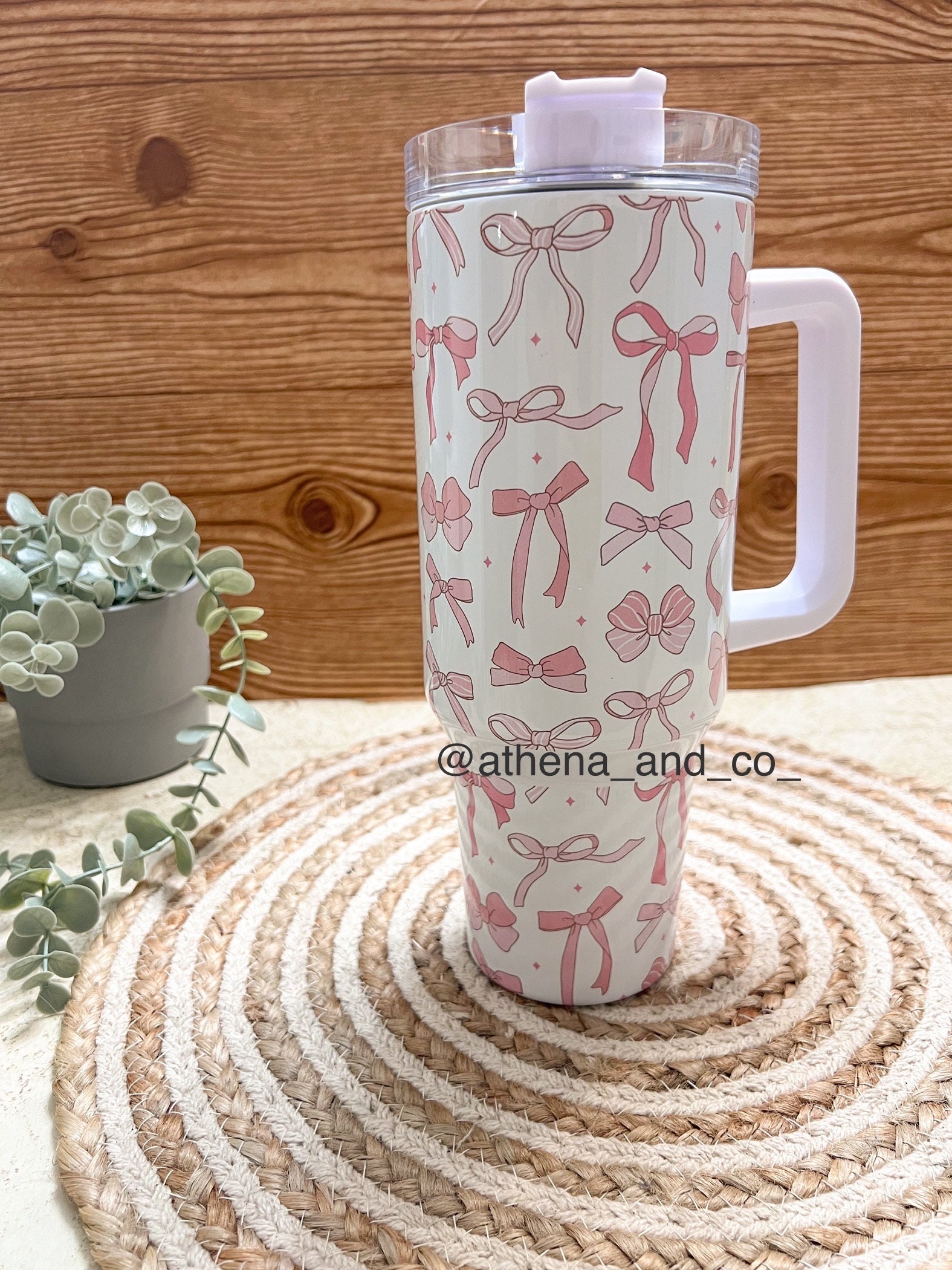 Coquette 40 oz| coquette bows  40 oz tumbler | 40 oz tumbler| travel mug| coquette | coquette bows| coquette girl