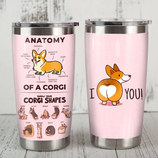 Corgi Dog Steel Tumbler, Father’S Day Gifts, Christmas Gifts For Sister, Gift For Mother, Dad Day Gifts, Gift For Brother, Birthday Gift Ideas