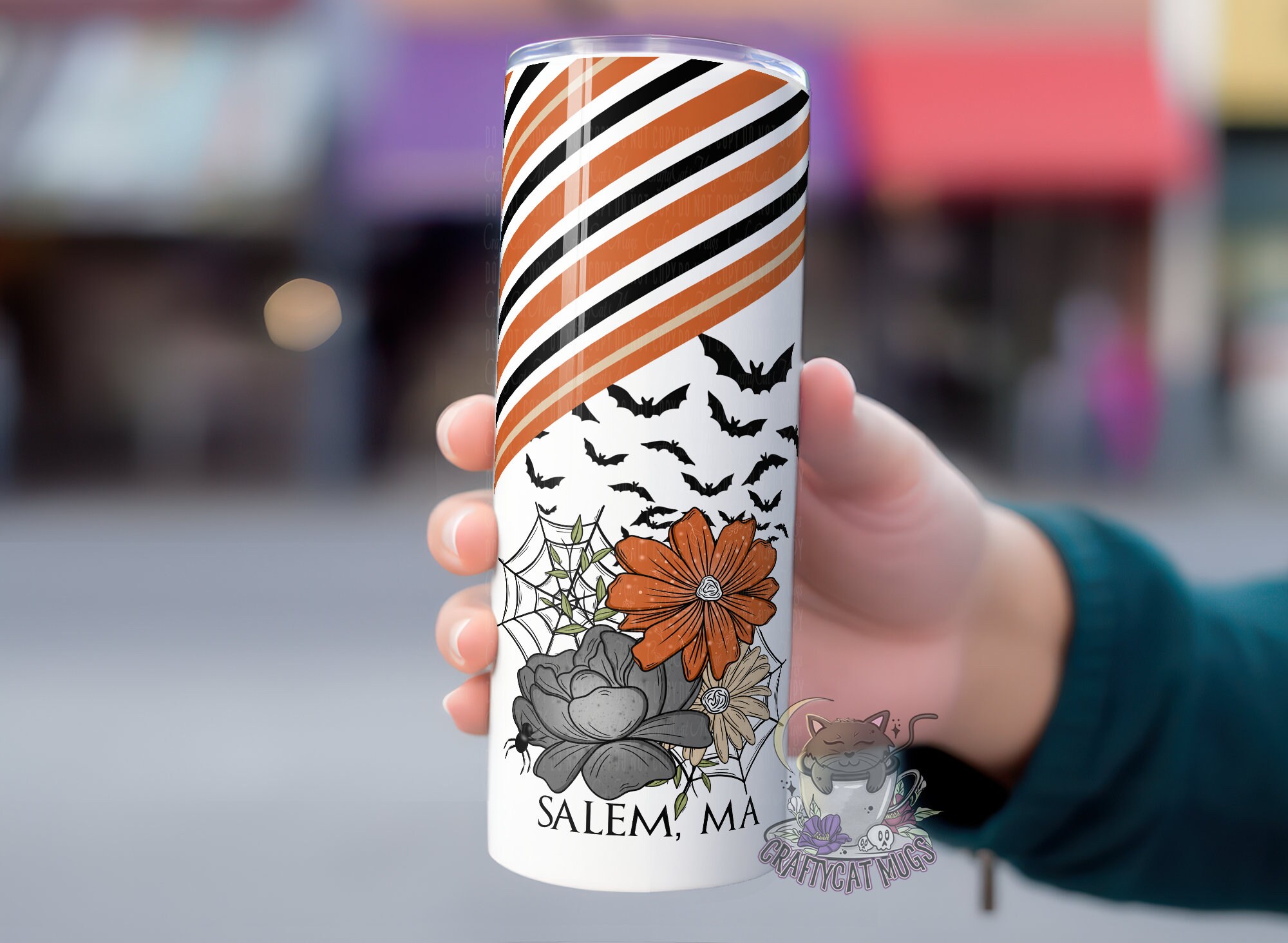 Salem Tumbler | Witchy Tumbler | Bat Tumbler | Halloween Tumbler