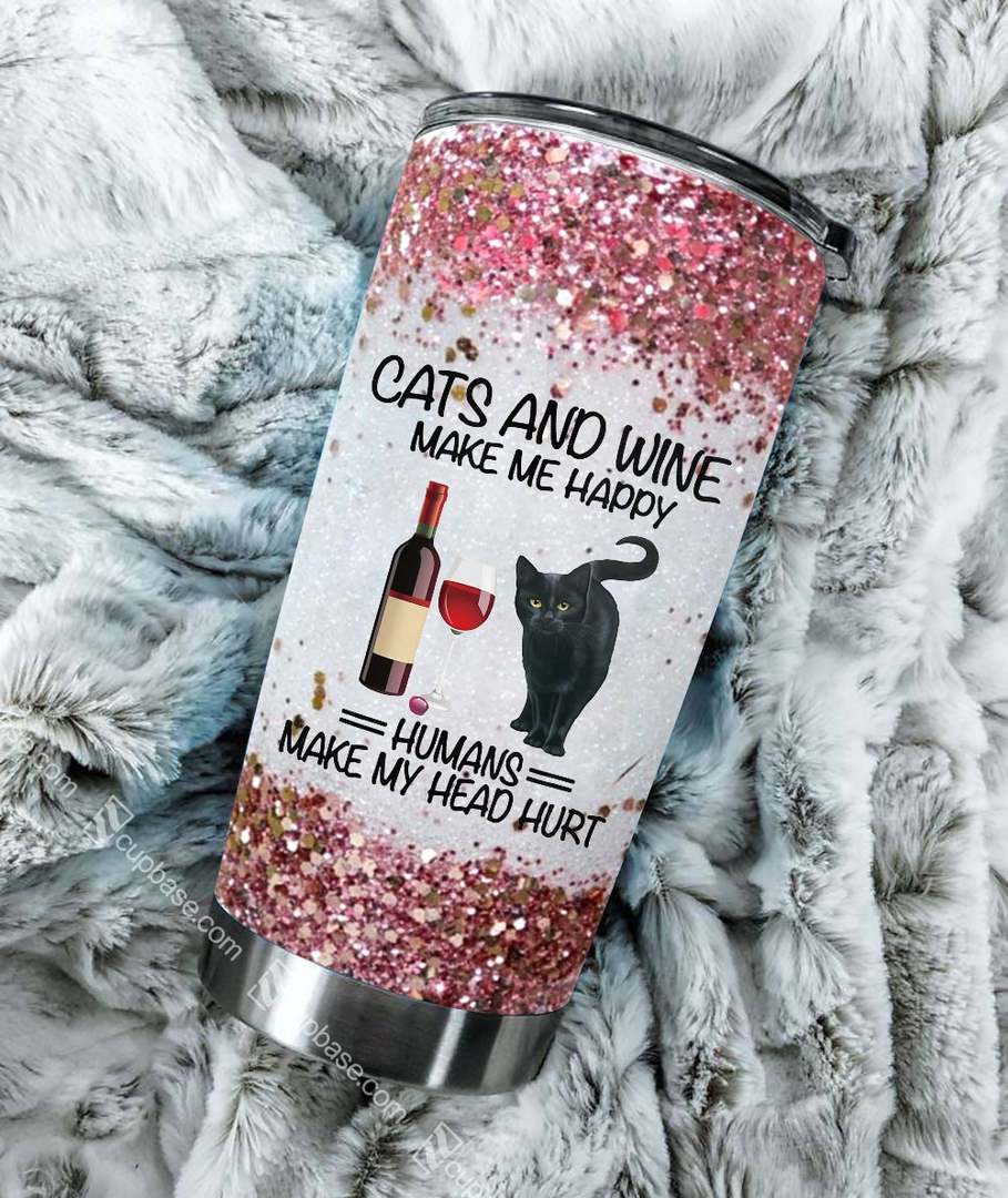 Cats And Wine Tumbler M09T9