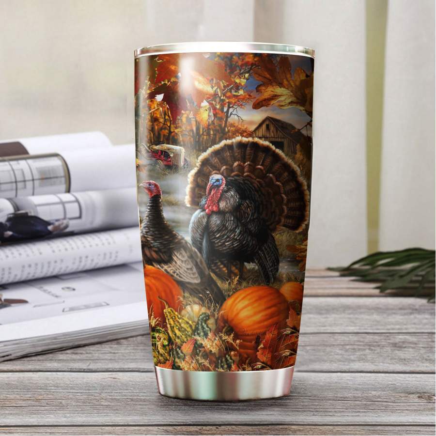 Thanksgiving Stainless Steel Tumbler