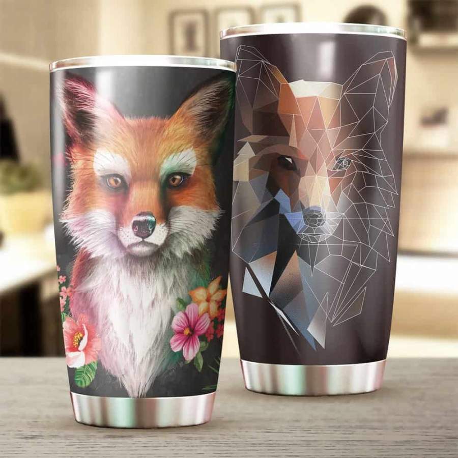 [Stainless Steel Tumbler 20 Oz] Fox01 Stainless Steel Tumbler, Fox Stainless Steel Mug Father’s Day gifts, Mother’s Day gift