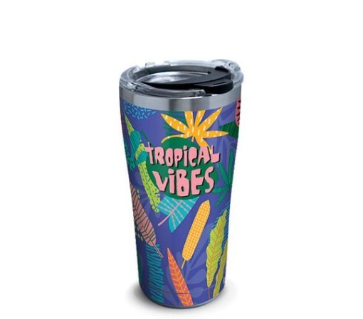 Tropical Vibes Cl15100125Mdt 16Oz 20Oz Travel Mug Vacuum Sealed Tumblers