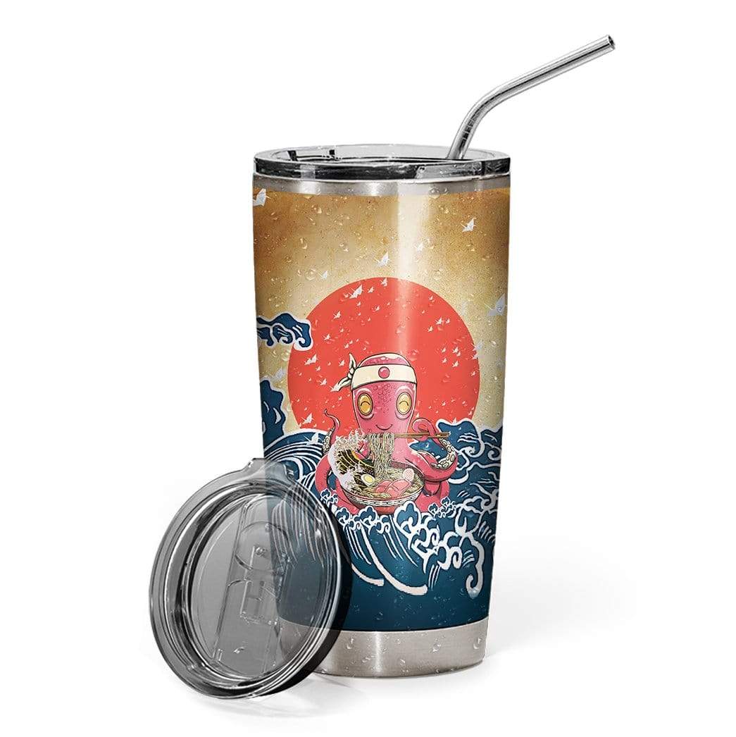 Gearhuman 3D Great Wave Ramen Custom Design Vacuum Insulated Tumbler