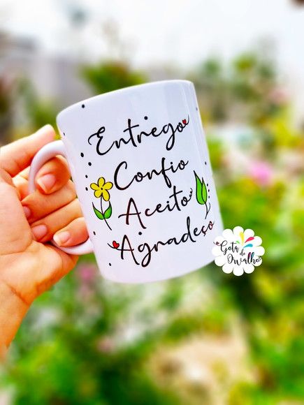 Plaquinha Entrego Mug