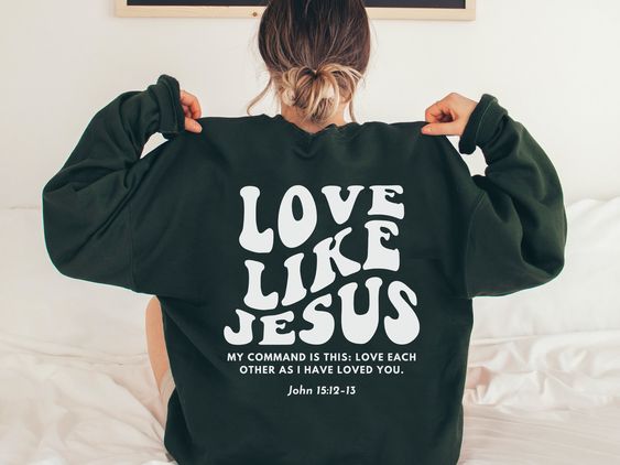 Love Like Jesus Christian Crewneck Sweatshirt