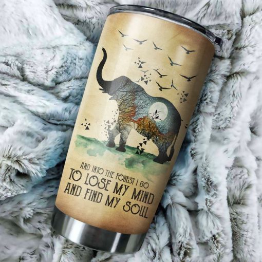 Elephant Map 20Oz Stainless Steel Tumbler