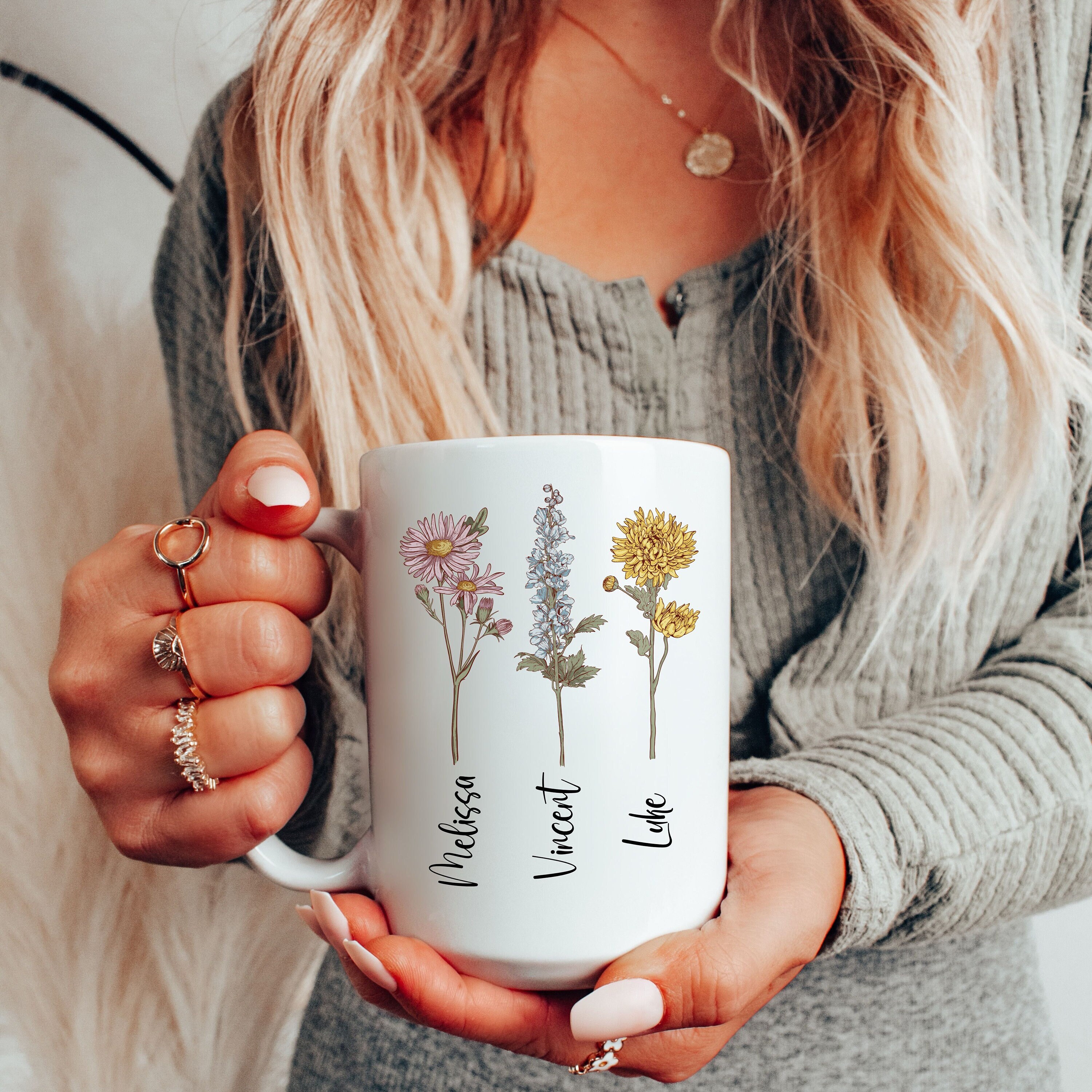 Personalized Birth Flower mug Plant Mom Mug Mother’s Day Gift  Custom Mom Mug Mothers Day Mug Plant Lover Gift, Plan  mom mug Giftful mug