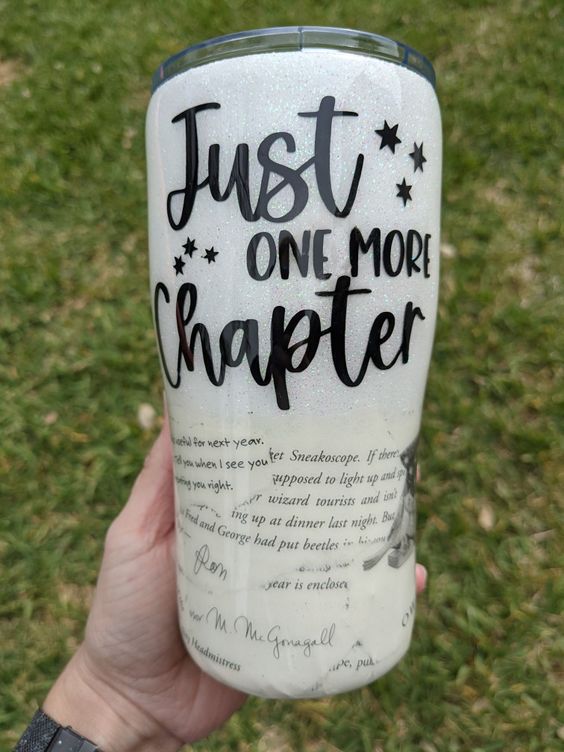 Just One More Chapter Tumbler